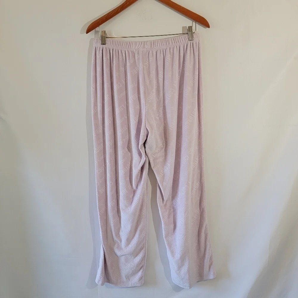 Juicy Couture Women's Y2K Terry Cloth Sleepwear Trackpants Sz L Elastic Waist